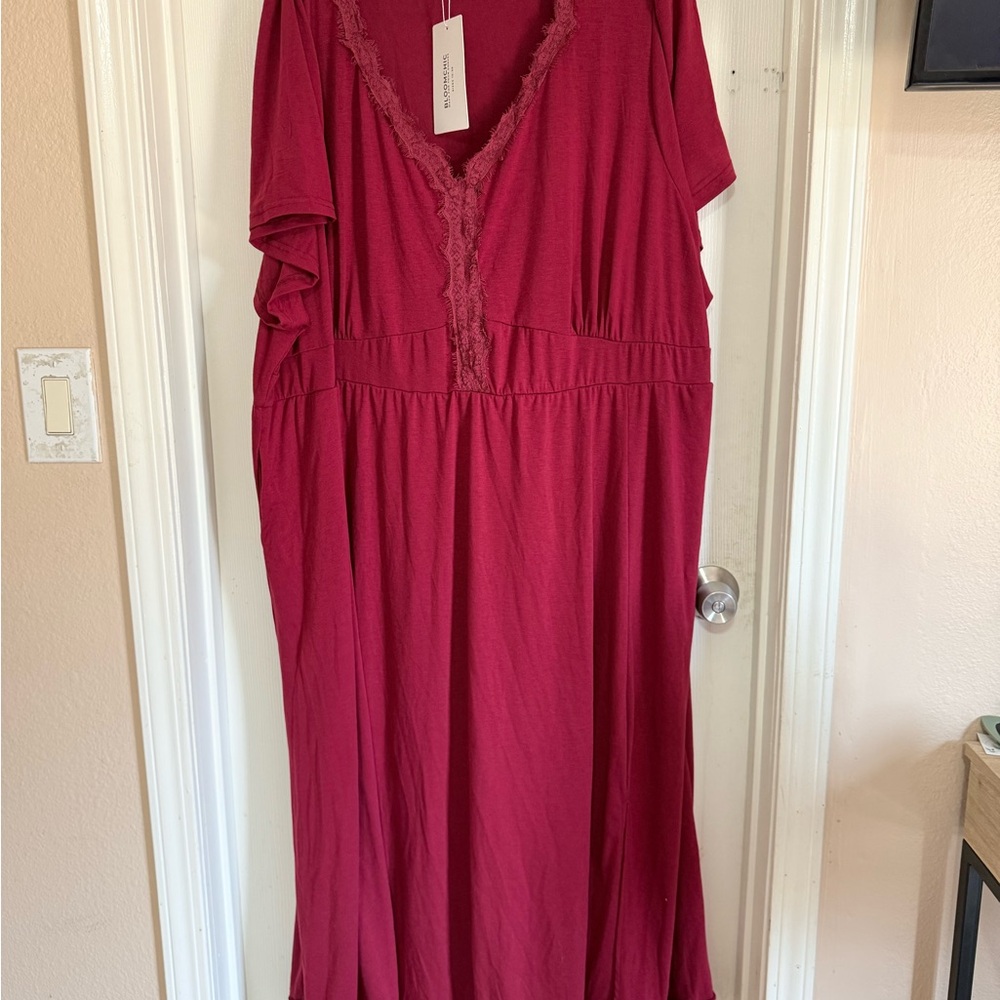 BloomChic Red Maxi Dress
